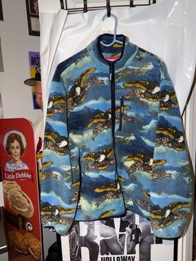 Supreme x anti hero 
Eagle Fleece